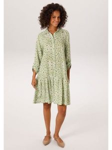 Aniston Sukienka w kolorze zielonym rozmiar: 44. Zielone sukienki Aniston, bez wzorów, z wiskozy, bez kołnierzyka, bez ramiączek, midi. Za 173,99 zł.