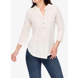 Koszula turystyczna damska Royal Robbins Oasis Tunic II 3/4 Sleev. Brązowe koszule ROYAL ROBBINS, bez wzorów, bez kołnierzyka, bez ramiączek. Za 335,99 zł.