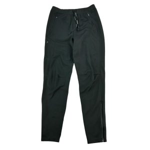 Legginsy damskie czarne. Czarne legginsy Nike, bez wzorów, z tkaniny. Za 68,12 zł.