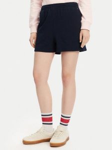 Tommy Hilfiger Szorty sportowe UW0UW05800 Granatowy Regular Fit. Niebieskie spodenki sportowe TOMMY HILFIGER, xs, bez wzorów, z bawełny. Za 109,99 zł.