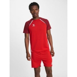 Koszulka Hummel Lead 2.0. Brązowe bluzki Hummel, bez wzorów, sportowe, bez kołnierzyka, bez ramiączek. Za 170,00 zł.