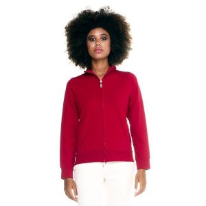 Damska bluza Leone Basic z zamkiem błyskawicznym na całej długości. Brązowe bluzy LEONE 1947 APPAREL, l, bez wzorów, z tkaniny, bez kaptura. W wyprzedaży za 167,70 zł.