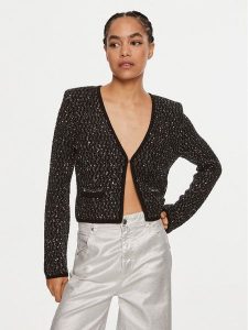 Liu Jo Kardigan WF4022 Czarny Regular Fit. Czarne kardigany Liu Jo, z syntetyku. Za 519,99 zł.