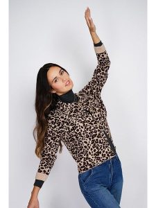 ASSUILI Kaszmirowy kardigan w kolorze beżowo-brązowym rozmiar: 34. Brązowe kardigany Assuili, z kaszmiru. Za 195,99 zł.