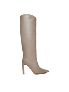 Gino Rossi Kozaki EO-GLC511-17-3614 Szary. Szare kozaki Gino Rossi, bez wzorów, ze skóry, bez obcasa, na szpilce, bez zapięcia. Za 799,99 zł.