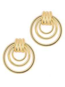 MOODE Kolczyki-wkrętki "Philomena" rozmiar: onesize. Żółte kolczyki MOODE, ze stali. Za 101,94 zł.