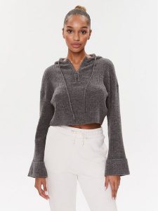 Guess Sweter Tokio W3BR59 Z3B50 Szary Regular Fit. Szare swetry klasyczne Guess, xxl, z syntetyku, bez kołnierzyka. Za 259,99 zł.