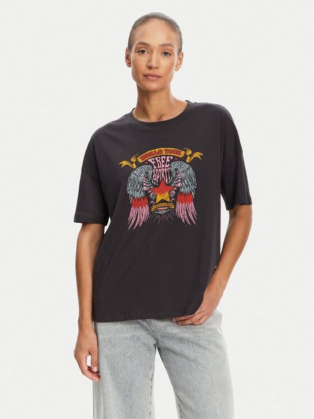 Noisy May T-Shirt Ida 27034417 Szary Relaxed Fit. Szare t-shirty Noisy may, m, bez wzorów, z bawełny, bez kołnierzyka, bez ramiączek. Za 59,99 zł.