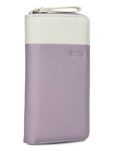 Zwei Portfel w kolorze biało-fioletowym - 11 x 20 x 3 cm rozmiar: onesize. Białe portfele Zwei, bez wzorów, z materiału. Za 136,13 zł.