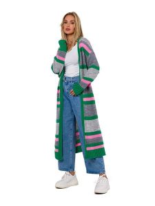 Made of emotion Kardigan w kolorze zielono-różowym rozmiar: onesize. Zielone kardigany Made Of Emotion. Za 205,45 zł.