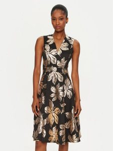 Rinascimento Sukienka koktajlowa CFC0121716003 Czarny Regular Fit. Czarne sukienki Rinascimento, xl, bez wzorów, z syntetyku, wizytowe, bez kołnierzyka, bez ramiączek. Za 549,99 zł.