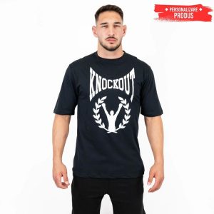 Krótka koszula V1. Czarne koszule KNOCKOUT, l, bez wzorów, z bawełny, bez kołnierzyka, bez ramiączek. Za 86,27 zł.