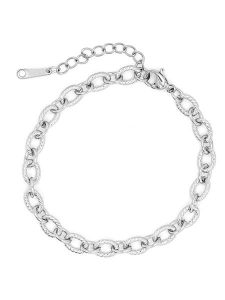 MOODE Bransoletka "Leana" rozmiar: onesize. Szare bransoletki MOODE, ze stali. Za 96,60 zł.