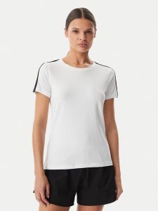 EA7 Emporio Armani T-Shirt 7W001490 AF10373 U0002 Biały Regular Fit. Białe t-shirty EA7 Emporio Armani, s, bez wzorów, z bawełny, bez kołnierzyka, bez ramiączek. Za 279,99 zł.