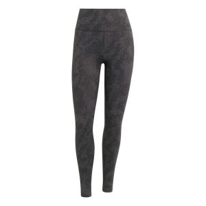 Damskie legginsy 7/8 adidas All Me Print. Brązowe legginsy ADIDAS, z aplikacjami, z materiału. Za 231,50 zł.