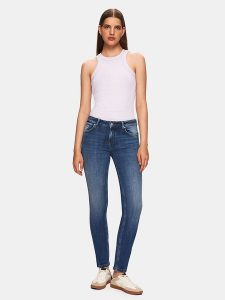 LTB Dżinsy "Fallon 200" - Slim fit - w kolorze niebieskim rozmiar: W30/L32. Niebieskie jeansy LTB, z aplikacjami, ze skóry. Za 131,12 zł.