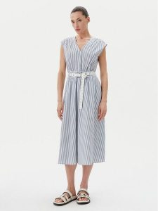 MICHAEL Michael Kors Sukienka codzienna MS5830KHJ7 Niebieski Regular Fit. Niebieskie sukienki MICHAEL Michael Kors, na co dzień, m, bez wzorów, z bawełny, bez kołnierzyka, bez ramiączek, proste. Za 669,99 zł.