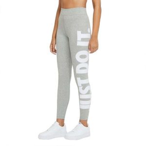 Legginsy Sportowe Damskie CZ8534 063. Szare legginsy Nike, bez wzorów, z poliesteru. Za 241,00 zł.