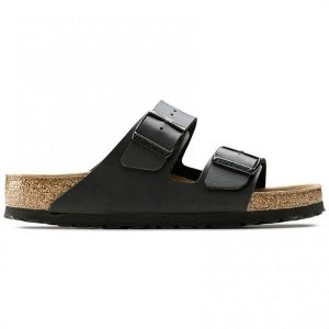 Klapki Birkenstock Arizona Nero Dorosłych. Brązowe klapki Birkenstock, bez wzorów, z gumy, bez obcasa. Za 339,00 zł.