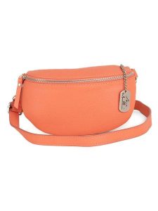 Anna Morellini Skórzana saszetka "Berenice" w kolorze pomarańczowym - 25 x 14 x 1 cm rozmiar: onesize. Pomarańczowe nerki i saszetki Anna Morellini, bez wzorów, z materiału. Za 173,99 zł.