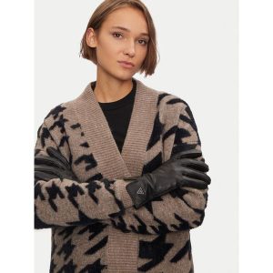 Rękawiczki Damskie Guess. Czarne rękawiczki Guess, z aplikacjami. Za 239,99 zł.
