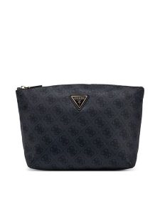 Guess Kosmetyczka TWNB21 68965 Szary ciemny. Szare torebki klasyczne Guess, z aplikacjami, z materiału, bez dodatków. Za 214,99 zł.