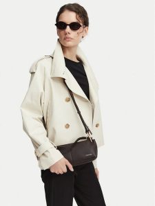 Calvin Klein Torebka Slouchy Leather Small Conv Bag LV04F3659G Brązowy. Brązowe torebki klasyczne Calvin Klein, bez wzorów, ze skóry, bez dodatków. Za 674,99 zł.