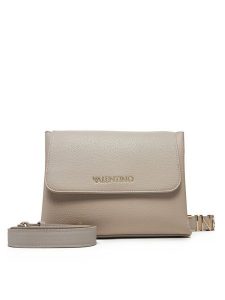 Valentino Torebka Alexia VBS5A803 Szary. Szare listonoszki Valentino, bez wzorów, ze skóry, bez dodatków. Za 439,99 zł.