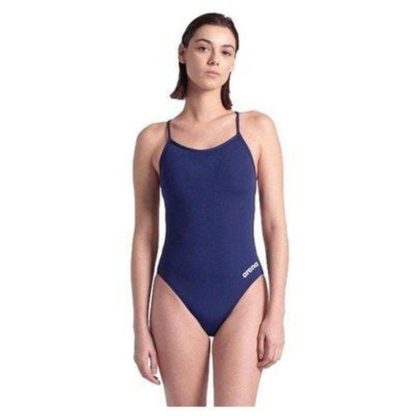 Kostium kąpielowy jednoczęściowy z koronkowym tyłem dla kobiet Arena Solide. Białe stroje jednoczęściowe Arena, bez wzorów, z koronki. Za 179,99 zł.