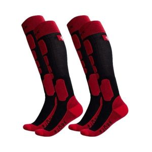 Skarpety Merino Pro Team Ski 90 - zestaw 2 par. Czarne rękawiczki FJORK MERINO, bez wzorów, z elastanu. Za 399,00 zł.