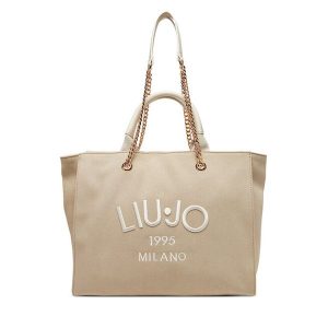 Torebka Liu Jo. Brązowe shopper bag Liu Jo, bez wzorów, bez dodatków. Za 719,99 zł.