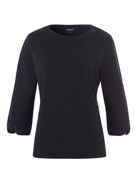 More & More Koszulka w kolorze czarnym rozmiar: 34. Czarne bluzki More & More, bez wzorów, bez kołnierzyka, bez ramiączek. Za 88,02 zł.