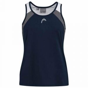 Koszulka bez rękawów damska CLUB 22 Tank Top. Niebieskie topy Head, xs, bez wzorów, z poliesteru, sportowe, bez kołnierzyka, bez ramiączek. Za 185,00 zł.