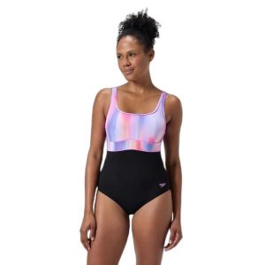 Damski kostium kąpielowy 1-częściowy Speedo Eco New Contour Eclipse Pr. Czarne stroje jednoczęściowe Speedo, bez wzorów. W wyprzedaży za 271,50 zł.