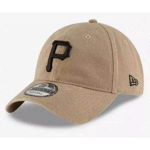 Czapka z daszkiem New Era Pirates 9TWENTY MLB Core Classic. Brązowe czapki New Era, bez wzorów, sportowe. Za 141,00 zł.
