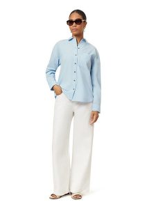 Scotch & Soda Koszula w kolorze błękitnym rozmiar: S. Niebieskie koszule Scotch & Soda, s, bez wzorów, z bawełny, bez kołnierzyka, bez ramiączek. Za 171,68 zł.