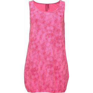 Damski top pętelkowy Abhana w kolorze różowym. Czerwone topy Scarpa, bez wzorów, z bawełny, sportowe, bez kołnierzyka, bez ramiączek. Za 81,10 zł.