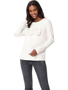 Heine Koszulka w kolorze białym rozmiar: 40. Białe bluzki Heine, bez wzorów, bez kołnierzyka, bez ramiączek. Za 43,99 zł.