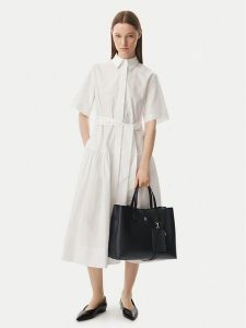 Tommy Hilfiger Torebka Th Icon Satchel AW0AW18723 Czarny. Czarne torebki klasyczne TOMMY HILFIGER, bez wzorów, ze skóry, bez dodatków. Za 699,99 zł.