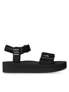 The North Face Sandały Skeena Platform NF0A8AE7VOR1 Czarny. Czarne sandały The North Face, bez wzorów, z materiału, bez obcasa, na koturnie, bez zapięcia. Za 179,99 zł.