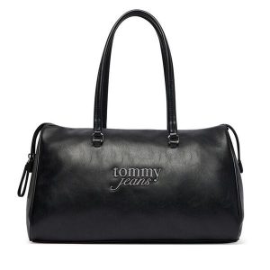 Torebka Tommy Jeans. Czarne torebki klasyczne Tommy Jeans, bez wzorów, z jeansu, bez dodatków. Za 529,99 zł.