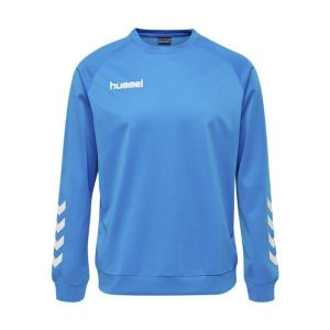 Bluza do piłki ręcznej dla dorosłych Hummel Promo Poly Sweatshirt. Niebieskie bluzy Hummel, xl, bez wzorów, bez kaptura. Za 178,00 zł.
