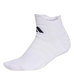 Skarpety Tenisowe Przed Kostkę Z Amortyzacją, 1 Para W Opakowaniu. Białe skarpetki ADIDAS, bez wzorów. Za 54,95 zł.