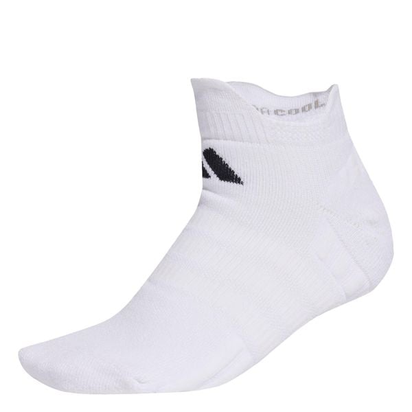 Skarpety Tenisowe Przed Kostkę Z Amortyzacją, 1 Para W Opakowaniu. Białe skarpetki ADIDAS, bez wzorów. Za 54,95 zł.