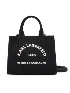 KARL LAGERFELD Torebka A3W50118 Czarny. Czarne torebki klasyczne KARL LAGERFELD, bez wzorów, z materiału, bez dodatków. Za 339,99 zł.