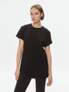 Pinko T-Shirt 102346 A1CY Czarny Regular Fit. Czarne t-shirty Pinko, xs, bez wzorów, z bawełny, bez kołnierzyka, bez ramiączek. Za 229,99 zł.