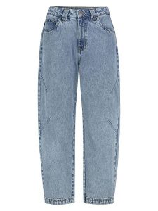 Sublevel Dżinsy - Mom fit - w kolorze błękitnym rozmiar: XS. Niebieskie jeansy Sublevel, z aplikacjami, z bawełny. Za 118,84 zł.
