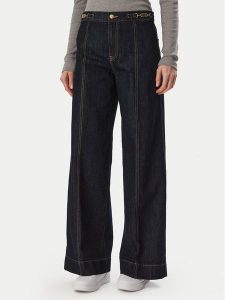 Tommy Hilfiger Jeansy Indie WW0WW51408 Granatowy Wide Leg. Niebieskie jeansy TOMMY HILFIGER, bez wzorów, z bawełny. Za 649,99 zł.
