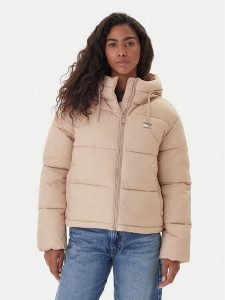 Tommy Jeans Kurtka zimowa DW0DW21625 Beżowy Regular Fit. Brązowe kurtki Tommy Jeans, na zimę, l, bez wzorów, z jeansu, bez kaptura. Za 599,99 zł.