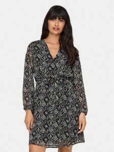 ONLY Sukienka codzienna Cera 15236376 Czarny Regular Fit. Czarne kombinezony ONLY, m, bez wzorów, z syntetyku, bez kołnierzyka, bez ramiączek. Za 129,99 zł.